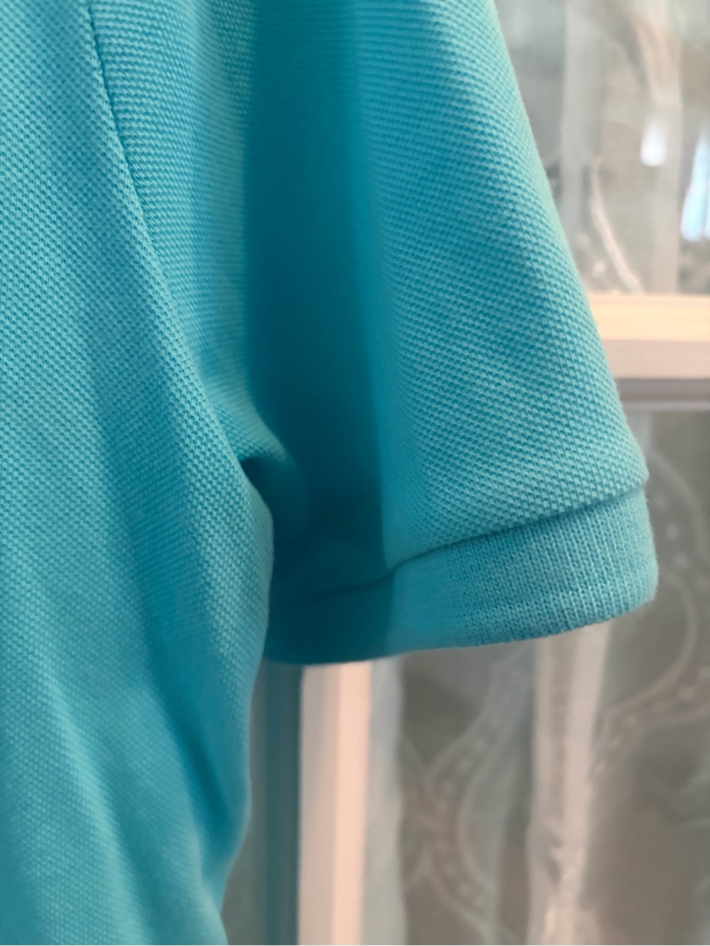 Arizona Jean Company Boys sz 14-16 Turquoise Polo Shirt EUC 100% cotton - Picture 3 of 6